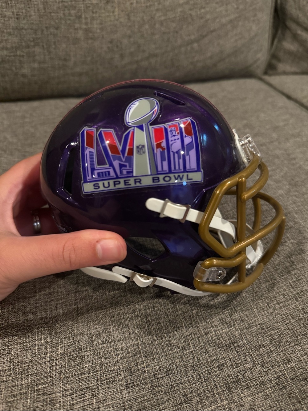 Riddell Super Bowl LVI NFL Football Mini Helmet